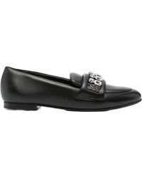 Casadei - Embellished Slip-On Flat Shoes - Lyst