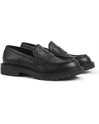 Gucci - Gg Web Detailed Round-Toe Loafers - Lyst