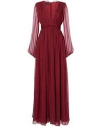Giambattista Valli - Lace-Trimmed Silk Georgette Gown - Lyst