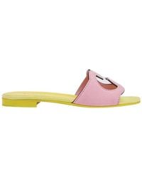 Gucci - Interlocking Gg Cut-Out Leather Sandals - Lyst