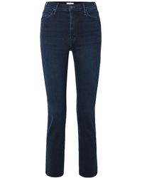 Mother - Mid-Rise Straight-Leg Jeans - Lyst