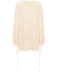 Chloé - Chloé Gathered Mini Dress - Lyst