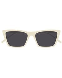 Saint Laurent - Eyewear Sl 737 Mica Thin Cat-Eye Sunglasses - Lyst