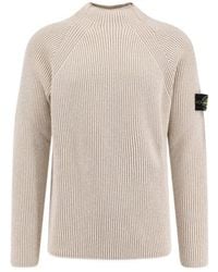 Stone Island - Ribbed-Knit Jumper - Lyst