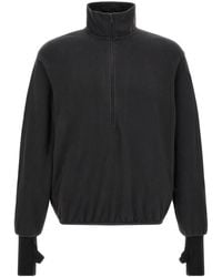 Entire studios - Shell Fleece Quarter-Zip Sweatshirt - Lyst