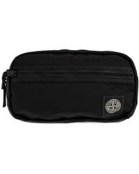 Stone Island - Logo Patch Waist Bag - Lyst