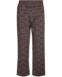 Moschino - Logo-Jacquard Straight-Leg Trousers - Lyst