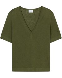 Closed - V-Neck Short-Sleeve Sweater - Lyst