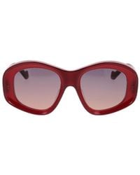 Loewe - Geometric Frame Sunglasses - Lyst