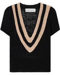Dries Van Noten - Striped Knitted Sweater - Lyst