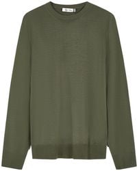 Canali - Crew-Neck Wool Sweater - Lyst