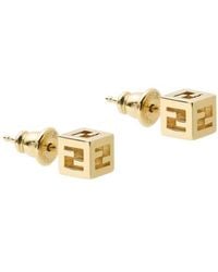 Fendi - Faces Stud Earrings - Lyst