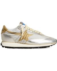 Golden Goose - Star Printed Glitter Lace-Up Sneakers - Lyst