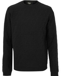 Fendi - Crew Neck Knit Long Sleeve Top - Lyst