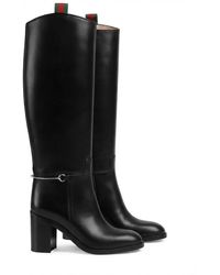 Gucci - Boot With Slim Horsebit - Lyst