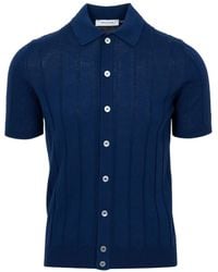 Gran Sasso - Ribbed-Knit Button-Up Shirt - Lyst