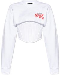 DSquared² - Corset Rock Cool Fit Crewneck Sweatshirt - Lyst