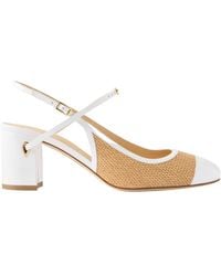 Jennifer Chamandi - Round Toe Block Heel Shoes - Lyst
