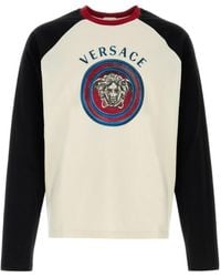 Versace - Medusa Logo Long-Sleeve T-Shirt - Lyst