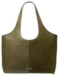 Michael Kors - Henly Large Leather And Suede Tote Bag - Lyst