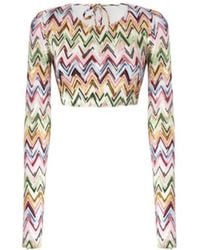 Missoni - Zigzag Motif Crop Top - Lyst