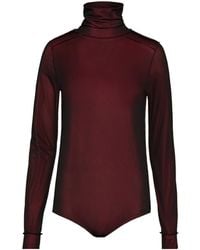 Maison Margiela - Viscose Jersey Bodysuit - Lyst