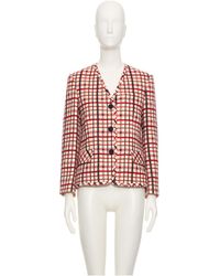 Valentino - Checked-Pattern Jacket - Lyst