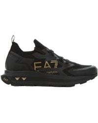 Emporio Armani - Alture Logo-Print Low-Top Sneakers - Lyst