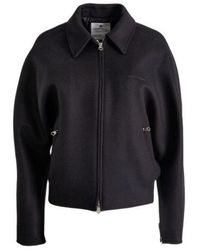 Courreges - Courrèges Logo Detailed Zip-Up Jacket - Lyst