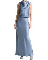 Vince - Bias-Cut Satin Maxi Skirt - Lyst