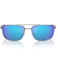 Ray-Ban - Rb3737Ch Rectangle-Frame Sunglasses - Lyst