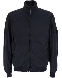 C.P. Company - Stand Collar Zip Jacket - Lyst