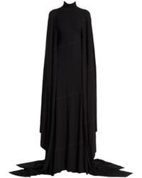 Balenciaga - High Neck Semi Fitted Dress - Lyst
