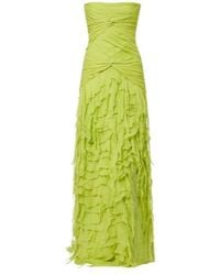 Blumarine - Ruffled Georgette Maxi Dress - Lyst