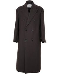 Ami Paris - Solid Color Overcoat - Lyst