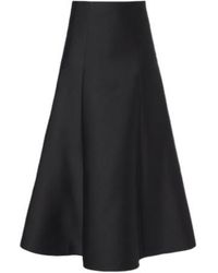 Roland Mouret - Taffeta Midi Skirt - Lyst
