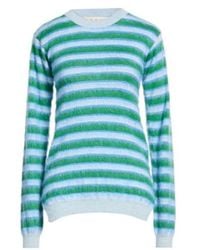 Marni - Wool Striped Knitted Sweater - Lyst