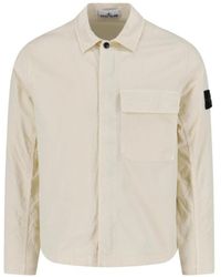 Stone Island - Compass Badge Overshirt - Lyst