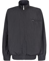 Gcds - All-Over Logo Printed Zip-Up Reversible Jacket - Lyst