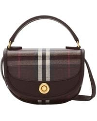 Burberry - Highlands Checked Mini Tote Bag - Lyst