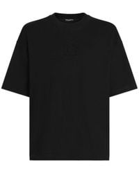 Dolce & Gabbana - Logo Embossed Crewneck T-Shirt - Lyst