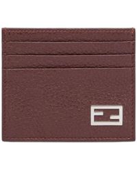 Fendi - Baguette Logo Plaque Card Holder - Lyst