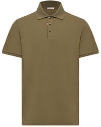Moncler - Logo Cotton Piquet Polo Shirt - Lyst