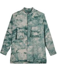 Y-3 - Aop Tie-Dye Pocket Shirt - Lyst