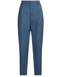 Marni - High Waist Plaid Flare Pants - Lyst