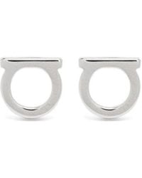 Ferragamo - Ferragamo Gancini Stud Earrings - Lyst