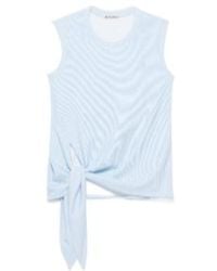 JW Anderson - Jw Anderson Hem Knot Ribbed Tank Top - Lyst