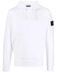 Stone Island - Hoodie Cotton Fleece - Lyst