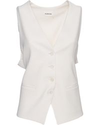 P.A.R.O.S.H. - P.A.R.O..H. Rear Belted Buttoned Vest - Lyst