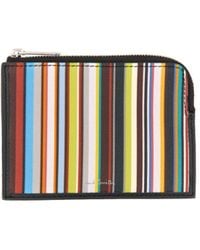 Paul Smith - Signature Stripe Zip-Up Wallet - Lyst